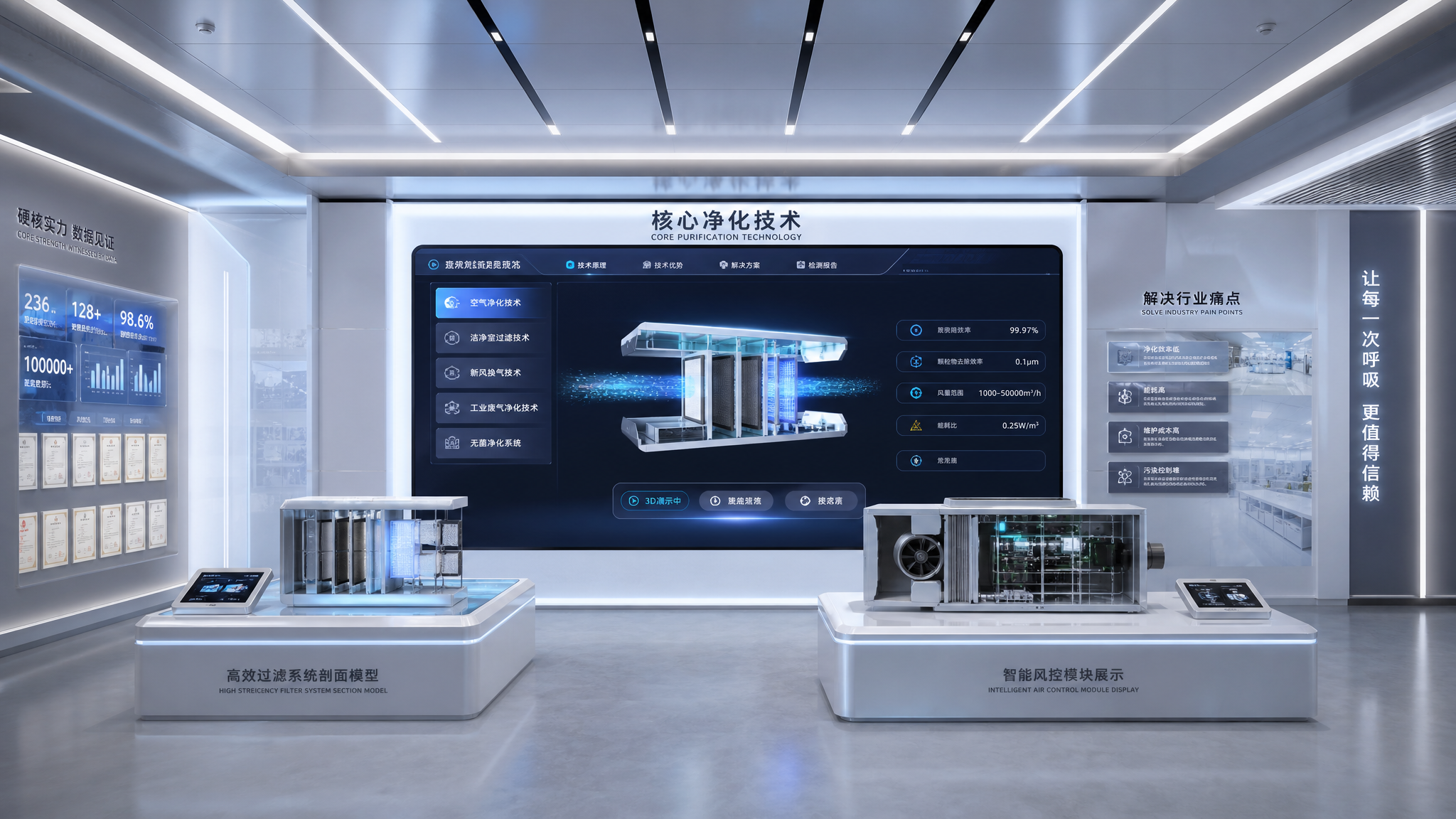 SWT Design零实体展品!纯数字化新材料科技展厅打造全攻略,低成本打造行业标杆|企业展厅设计公司|数字展厅设计|深圳展厅设计